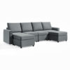 Linsy Salon 6 Seater Sectional Sofa – Grey