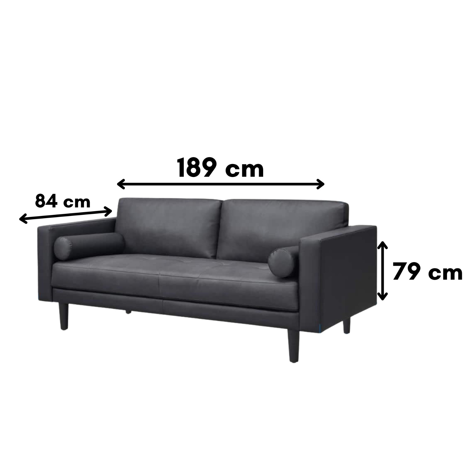 Marisa 2 Seater Leather Sofa