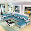 Florence 8 Seater Sectional Sofa – Blue