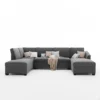 Jattebo 5-Seater U-Shape Polyester Sofa