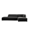 Mont 3 Seater L-Shape Velvet Sofa