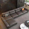 Gazini 6 Seater Sectional Sofa – Black