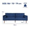 Brooklyn 2 Seater Velvet Sofa