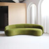 Feather Round Teddy Sofa Lounge – Green
