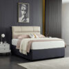 Sausalito Hydraulic Storage Leather Bed – Grey