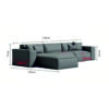 Carol Corner 3 Seater L-Shape Velvet Sofa