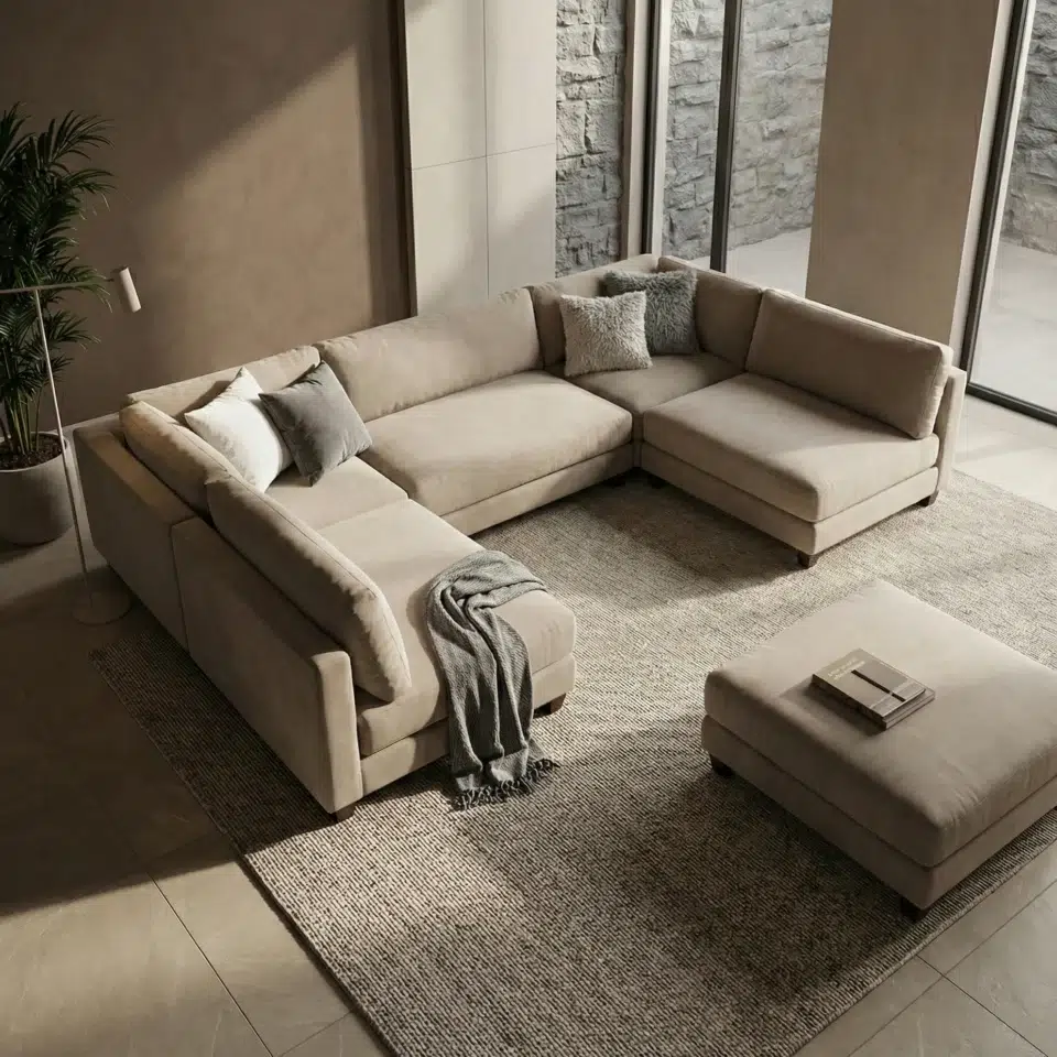 Delsie 5 Seater Modular Sectional Sofa…