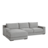Rawcliffe 3 Seater L-Shape Velvet Sofa