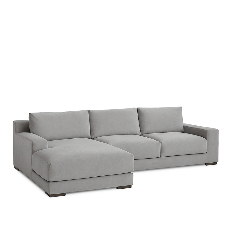 Rawcliffe 3 Seater L-Shape Velvet Sofa…