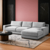 Rawcliffe 3 Seater L-Shape Velvet Sofa