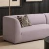 Newport 3 Seater L-Shape Velvet Sofa