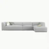Newport 3 Seater L-Shape Velvet Sofa