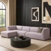 Newport 3 Seater L-Shape Velvet Sofa