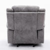 Rebecca Manual Recliner Faux Leather Sofa – Grey