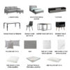 Two Bedrooms Furniture Packages – Monte | 33 Items