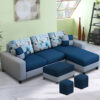 Rolando 3 Seater L-Shape Fabric Sofa