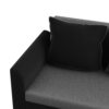 Dobrev 3 Seater Sectional Fabric Sofa – Black