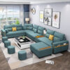 Kristel 7-Seater Leather L-Shape Corner Sofa