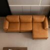 Rossi Leather Sectional Sofa – Brown