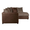 Winston 3 Seater L-Shape Velvet Sofa – Brown