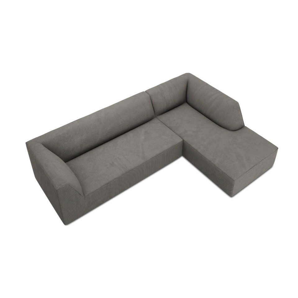 Demi 3-Seater Corduroy Fabric L-Shape Corner Sofa…