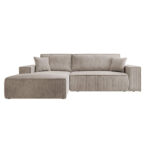 Hoekbank 3-Seater Corduroy Fabric L-Shape Corner Sofa