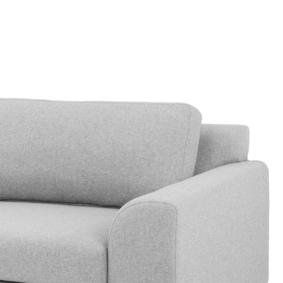 Bella 3-Seater L-Shape sofa Polyester – Light Grey…