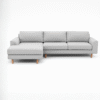 Bella 3-Seater L-Shape sofa Polyester – Light Grey