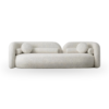 Bexley 2 Seater Boucle Upholstery Sofa - White Boucle