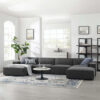 Boulevards 4-Seater U-Shape Sofa Set Polyester