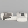 Brentwood 3-Seater Boucle Upholstery L-Shape sofa set