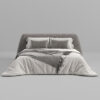 Carson Premium Linen Bed - Dark Grey (5)