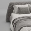 Carson Premium Linen Bed - Dark Grey (7)
