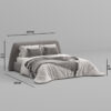 Carson Premium Linen Bed - Dark Grey (8)