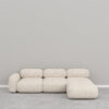 Saxon 3-Seater L-Shape Sofa Set Boucle Upholstery