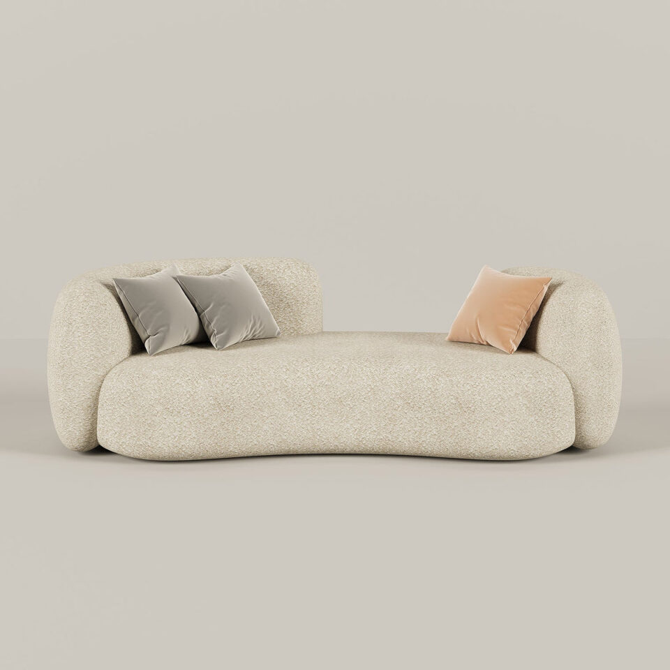 Tuxedo 3 Seater Boucle Upholstery…