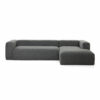 Veda 3 Seater Italian Design Straight Polyester Chenille Arm L-Shape Sofa (2)