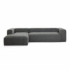 Veda 3 Seater Italian Design Straight Polyester Chenille Arm L-Shape Sofa (5)