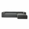 Veda 3 Seater Polyester Chenille L-Shape Corner Sofa set