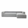 Veda 3 Seater Polyester Chenille L-Shape Corner Sofa set