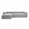 Veda 3 Seater Polyester Chenille L-Shape Corner Sofa set