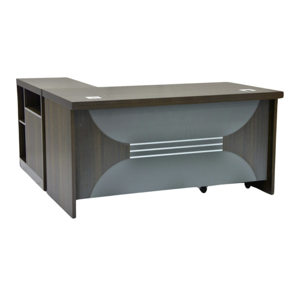 Thistle Executive Office Desk With Drawers- Color Coffee Grey 160cm