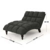Mega 1 Seater Premium Linen Chaise Lounge (12)
