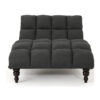 Mega 1 Seater Premium Linen Chaise Lounge (2)
