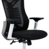 Executive Mesh Office Chair Headrest and Lumbar Support Comfortable High-Back Swivel 360? Black