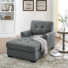 Sant 1 Seater Linen Chaise Lounge (4)