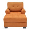 Sant 1 Seater Linen Chaise Lounge (5)