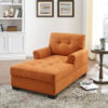 Sant 1 Seater Linen Chaise Lounge (8)