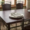 Sheesham Wooden Steel Dining Table Set