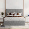 Blake Platform Frame Linen Upholstery Bed